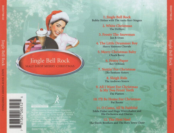 Various : Jingle Bell Rock - Malt Shop Merry Christmas (CD, Comp)