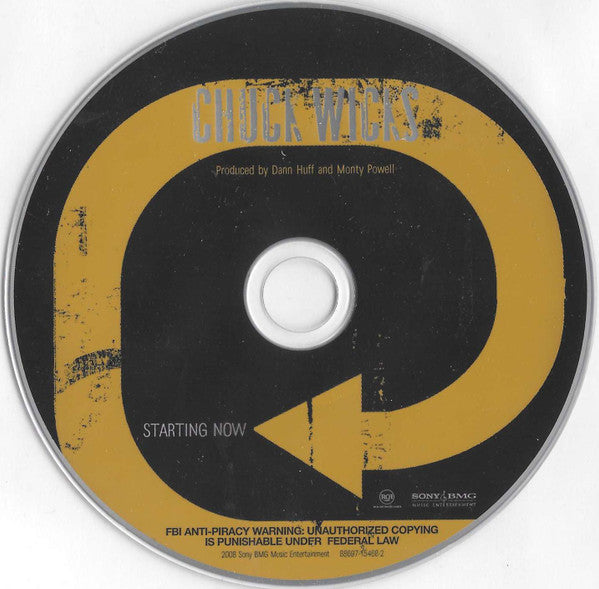 Chuck Wicks : Starting Now (CD, Album)