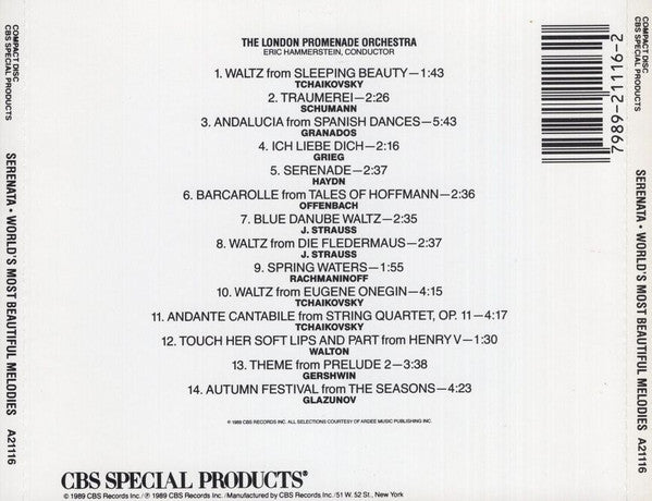 London Promenade Orch.* : Serenata - World's Most Beautiful Melodies (CD)