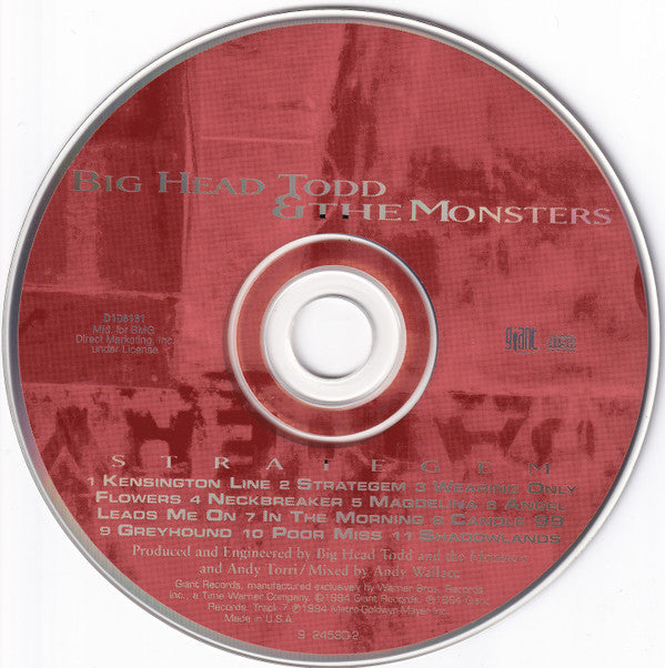 big head todd and the monsters strategem songs Buy Big Head Todd And The Monsters : Strategem (CD, Album, Club, RE, Cin) Online for a great price – Abrodos Music Shop