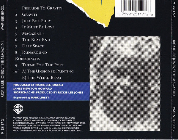 Rickie Lee Jones : The Magazine (CD, Album, RE, RP, Cin)