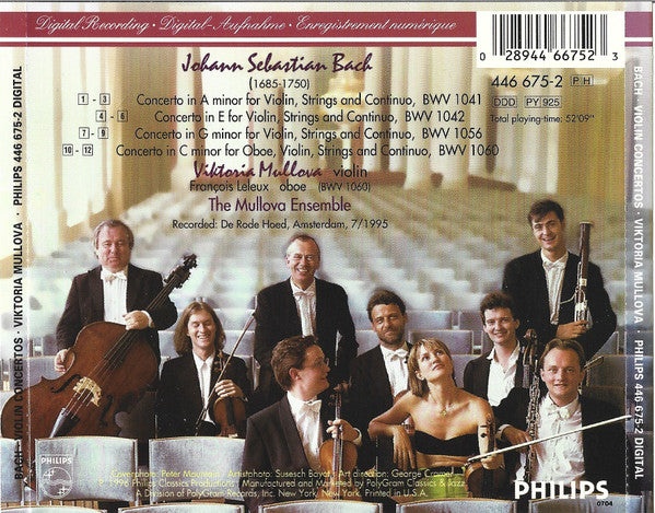 Bach*, Viktoria Mullova, François Leleux* : Violin Concertos (CD)