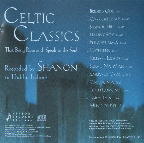 Shanon (8) : Celtic Classics (An Enchanted Journey) (CD)