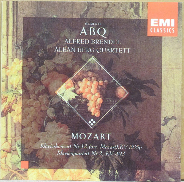 Mozart*, Alfred Brendel, Alban Berg Quartett : Klavierkonzert Nr. 12 (arr. Mozart), KV 385p, Klavierquartett Nr. 2, KV 493 (CD, Club)