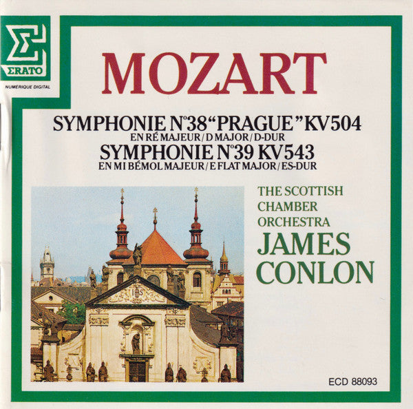 Mozart*, The Scottish Chamber Orchestra*, James Conlon : Symphonie N˚ 38 "Prague" KV504 / Symphonie N˚ 39 KV543 (CD, Album)