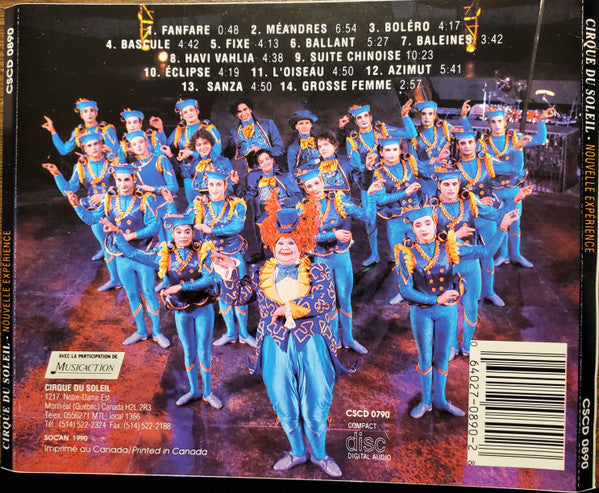 Cirque Du Soleil : Nouvelle Expérience (CD, Album)