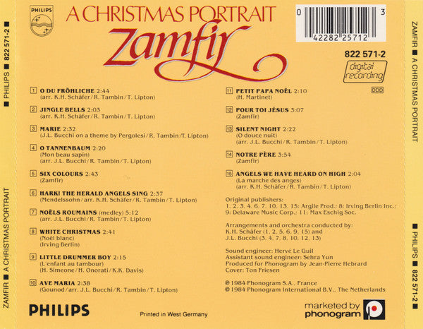 Zamfir* : A Christmas Portrait  (CD, Album)