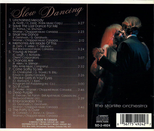 The Starlite Orchestra : Slow Dancing (CD, Album)