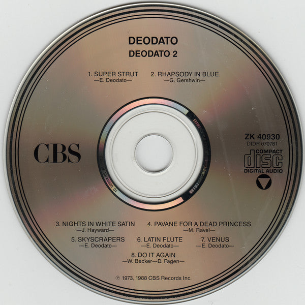 Deodato* : Deodato 2 (CD, Album, RE, RM, Bon)