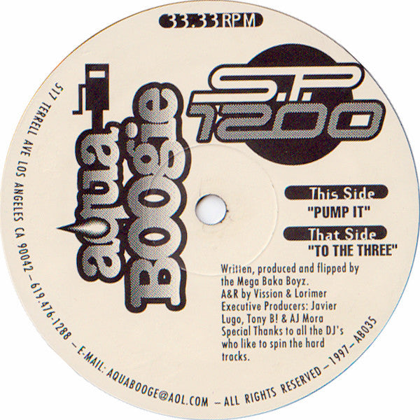 S.P. 1200 : Pump It / To The Three (12")