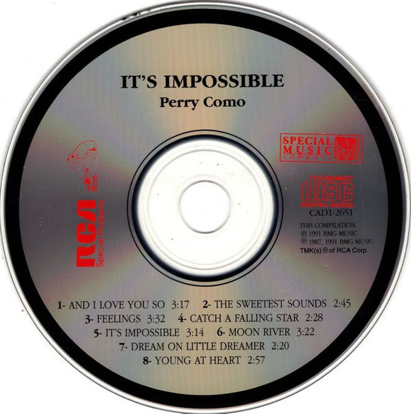 Perry Como : It's Impossible (CD, Comp)