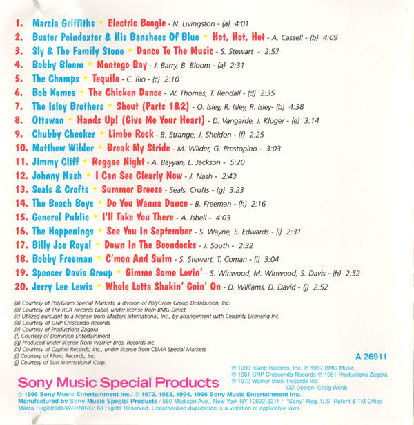 Various : Summer Dance Party (CD, Comp)
