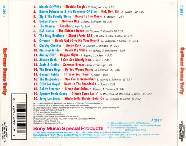Various : Summer Dance Party (CD, Comp)