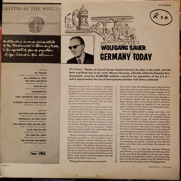 Wolfgang Sauer : Germany Today (LP)