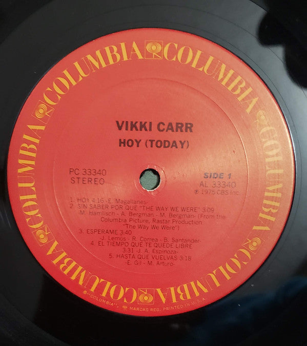 Vikki Carr : Hoy (Today) (LP, Album)