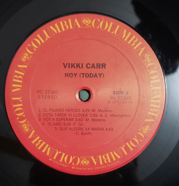 Vikki Carr : Hoy (Today) (LP, Album)