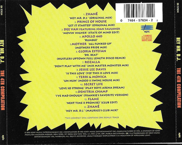 Various : Hey Mr. D.J....The 4th Compilation (CD, Comp)