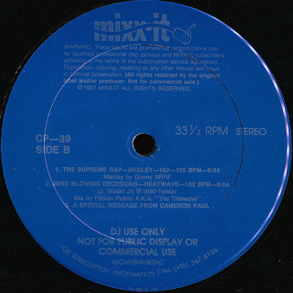 Various : Mixx-it 39 (12", Promo)