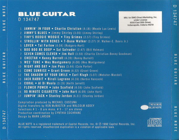 Various : Blue Guitar (CD, Comp, Club)