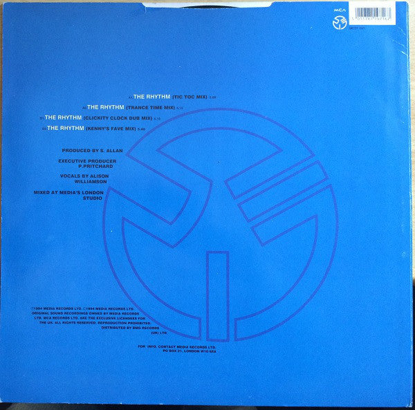 Clock : The Rhythm (12", Single, 1/2)