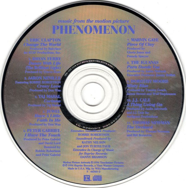 Various : Music From The Motion Picture Phenomenon (CD, Album, Comp, Cin)