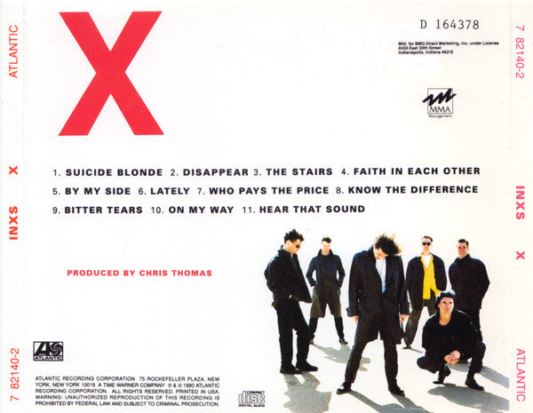 INXS : X (CD, Album, Club)