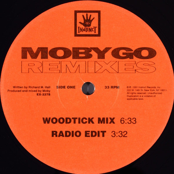 Moby : Go (Remixes) (12", Single, Pic)