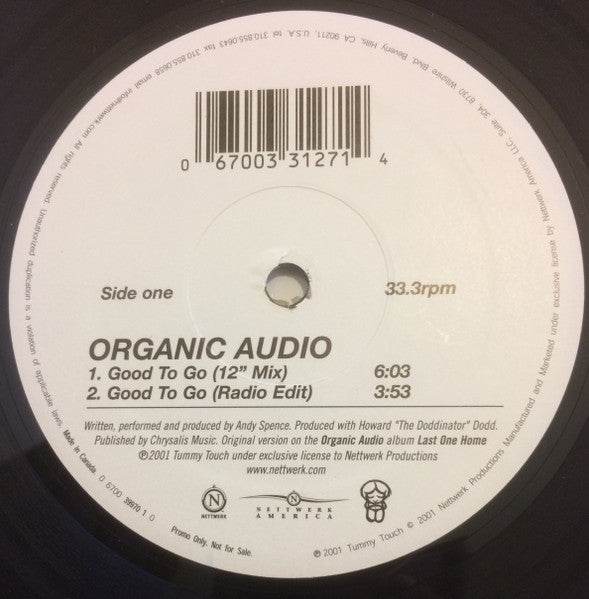 Organic Audio : Good To Go (12", Promo)