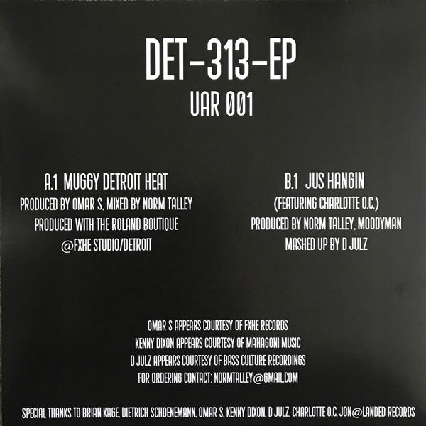 Norm Talley, Moodymann, Omar S* : Det-313-EP (12", EP)