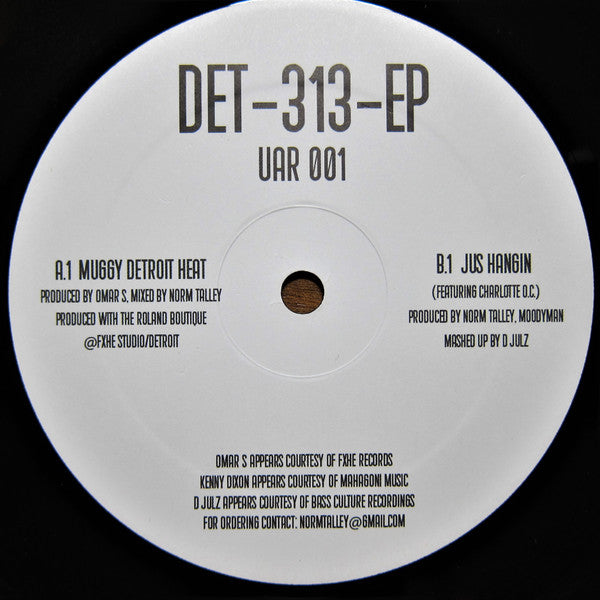 Norm Talley, Moodymann, Omar-S : Det-313-EP (12", EP)