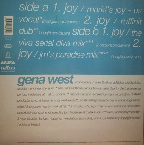 Gena West : Joy (12")