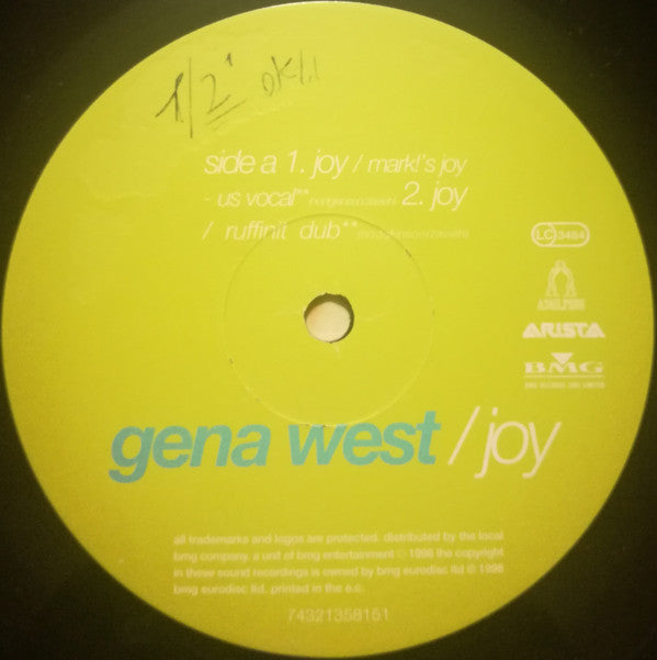 Gena West : Joy (12")