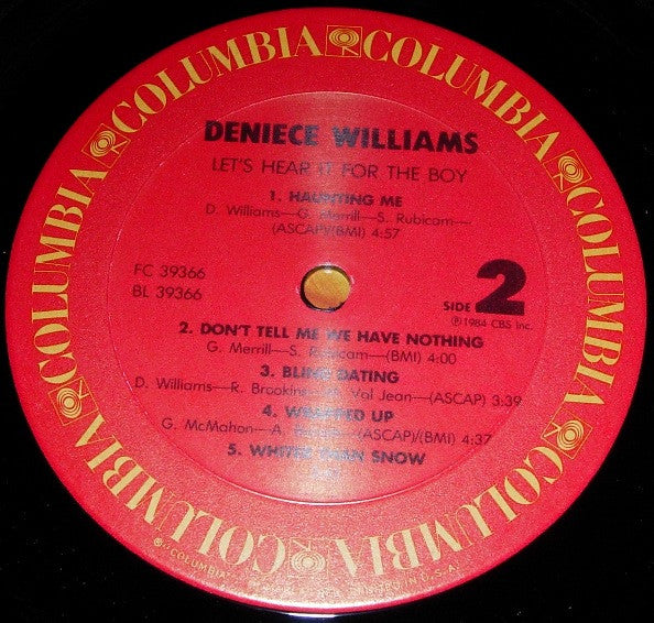 Deniece Williams : Let's Hear It For The Boy (LP, Album, Pit)