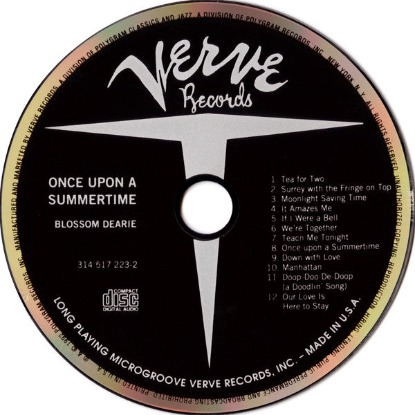 Blossom Dearie : Once Upon A Summertime (CD, Album, Mono, RE, RM)