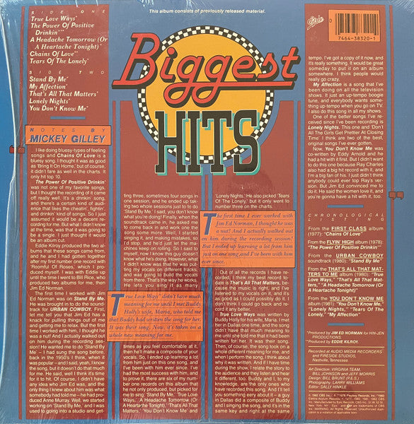 Mickey Gilley : Biggest Hits (LP, Comp, Pit)