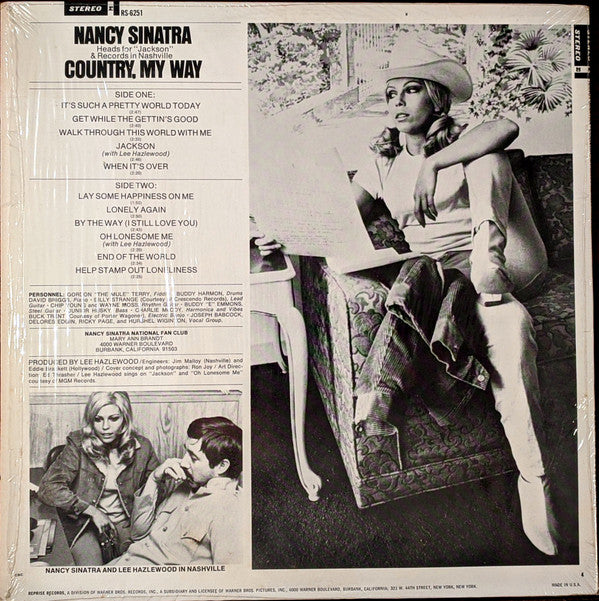 Nancy Sinatra : Country, My Way (LP, Album, Ter)