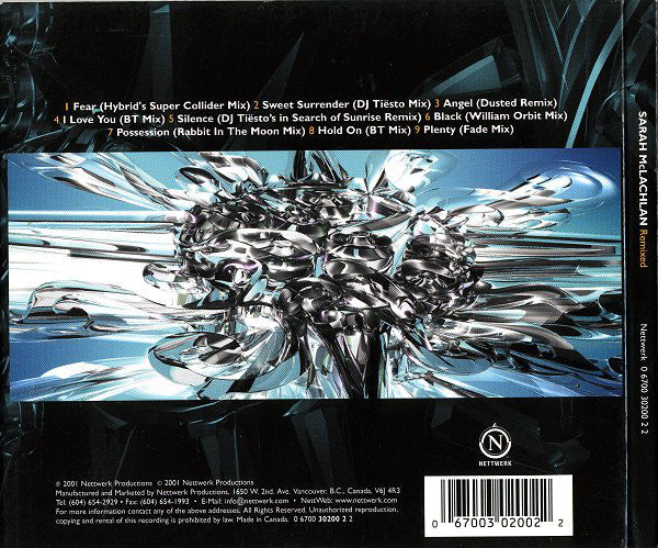 Sarah McLachlan : Remixed (CD, Album, Comp, Dig)