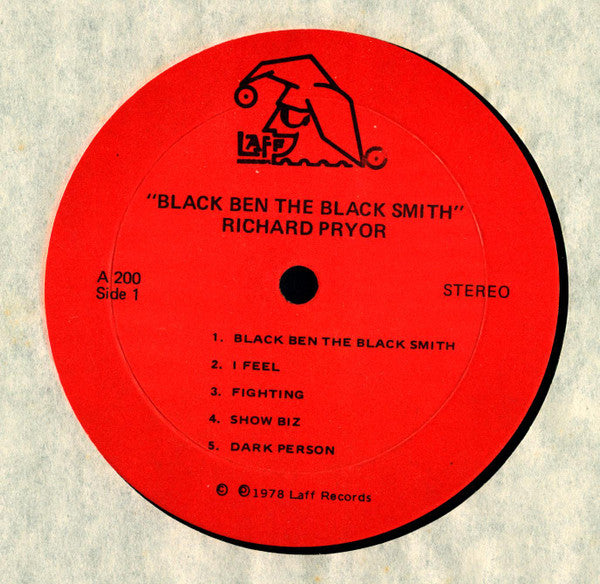 Richard Pryor : Black Ben The Blacksmith (LP, Album)