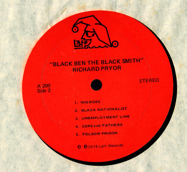 Richard Pryor : Black Ben The Blacksmith (LP, Album)