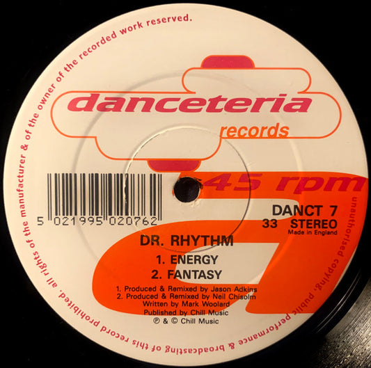 Dr. Rhythm (2) : Energy / Hypnotised (12")