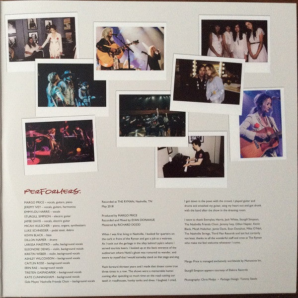 Margo Price : Perfectly Imperfect At The Ryman (2xLP, Album, Ltd, Cle)
