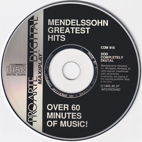Mendelssohn*, Joseph Silverstein, Sergiu Comissiona, Utah Symphony*, Houston Symphony* : Mendelssohn Greatest Hits (CD, Comp)