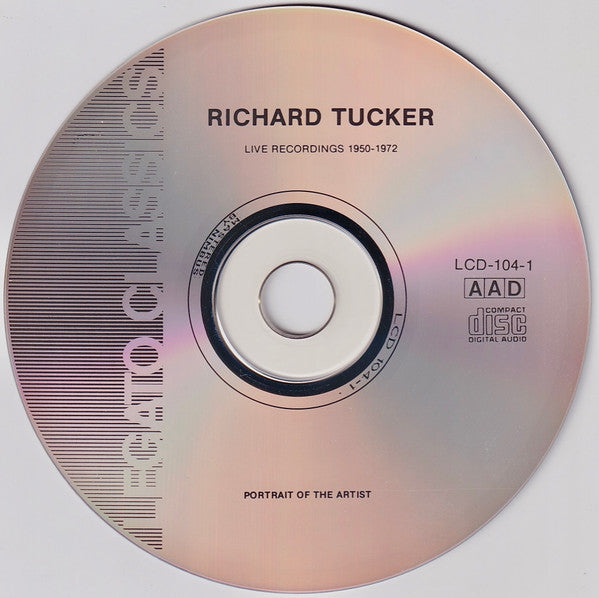 Richard Tucker (2) : Live Recordings 1950-1972 (CD, Comp)