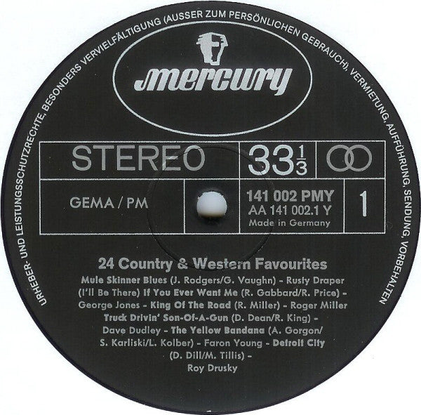 Various : 24 Country & Western Favourites (2xLP, Comp)