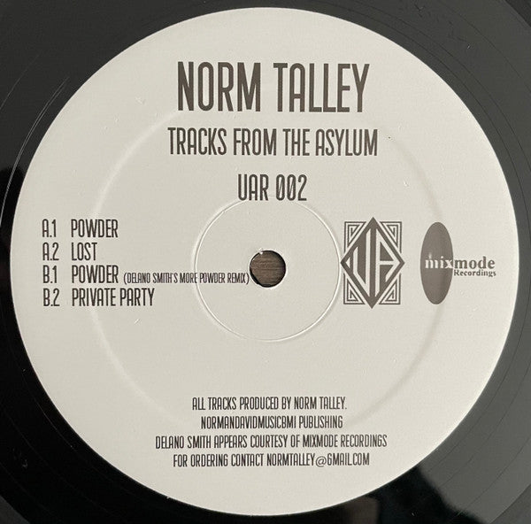 Norm Talley : Tracks From The Asylum (12", RE)