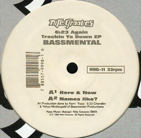 Bassmental : 6:23 Again Trackin Ya Down EP (12", EP)