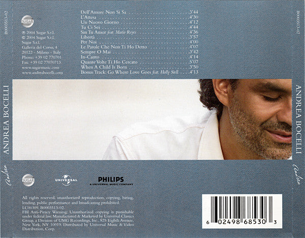 Andrea Bocelli : Andrea (CD, Album)