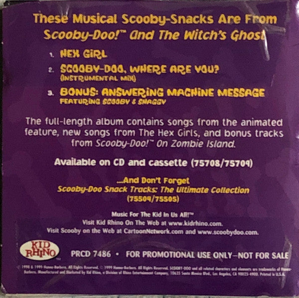 Various : Scooby-Doo And The Witch's Ghost CD Sampler (CD, Comp)