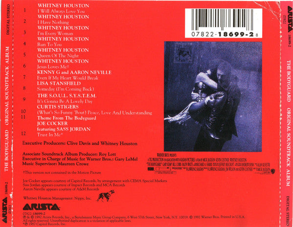 Various : The Bodyguard (Original Soundtrack Album) (CD, Album)