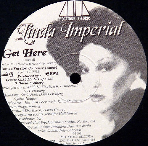 Linda Imperial : Get Here (12")